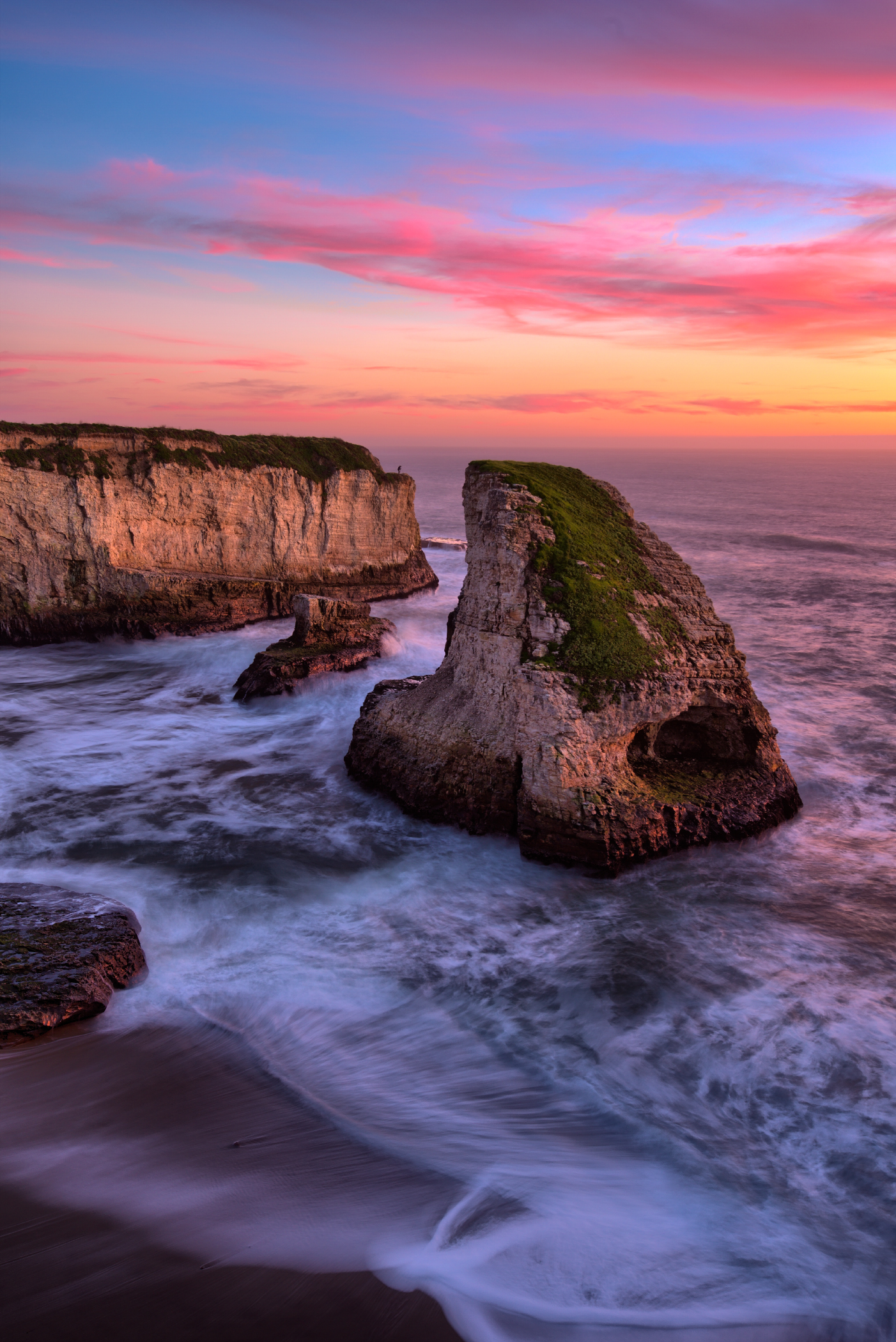 Shark Fin Cove Sunset Shutterbug 0049